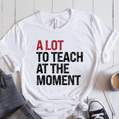 T-Shirt White / XS A Lot To Teach At The Moment T-Shirt